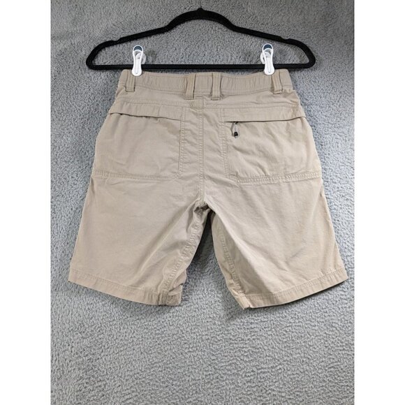 Eddie Bauer First Ascent Shorts Mens 30 Cotton Nylon Stretch Cargo Trail Beige - Picture 2 of 16